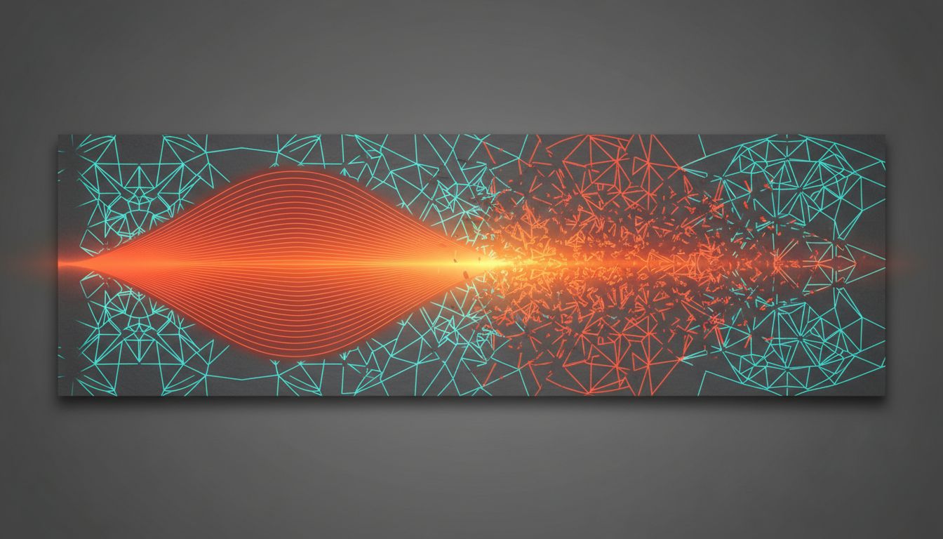 Diagram illustrating catastrophic forgetting, where new training data overwrites existing learned patterns in a neural network's weight matrix