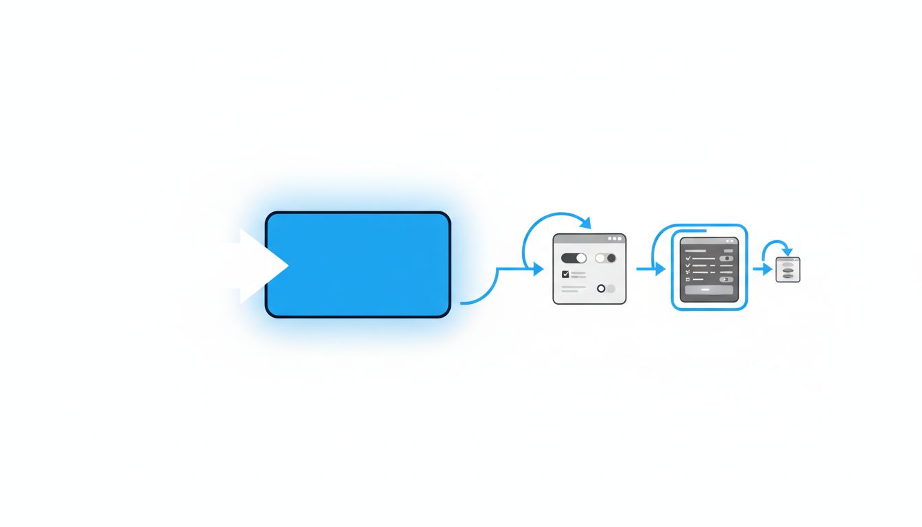 Diagram comparing a single-click Accept All button to the multi-step maze of menus required to reject data collection