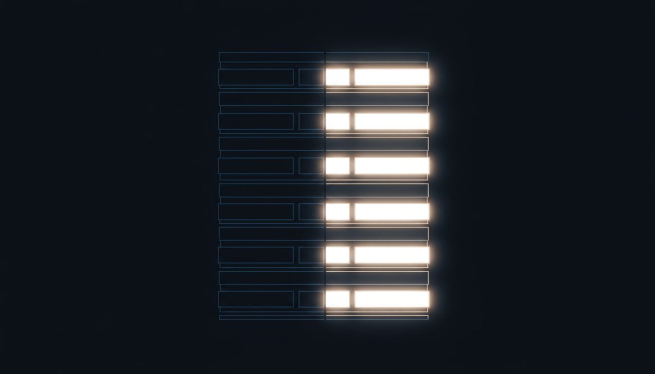 Cross-section diagram of an OLED display showing powered and unpowered pixels, illustrating how dark pixels consume no energy