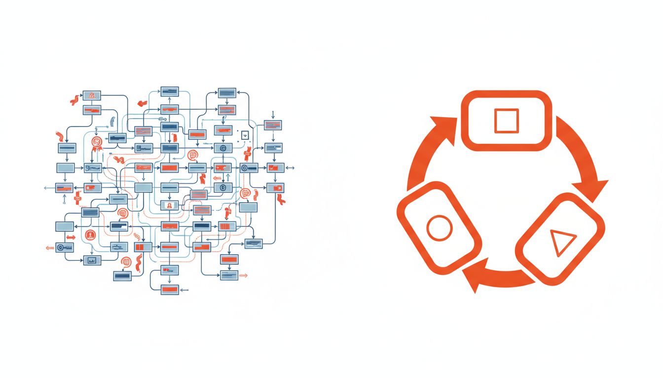 Comparison of corporate decision complexity versus startup simplicity