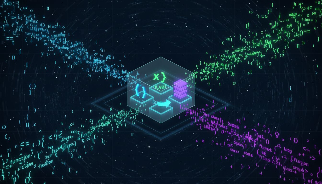 Conceptual diagram of working memory capacity with pre-attentive color sorting of code tokens