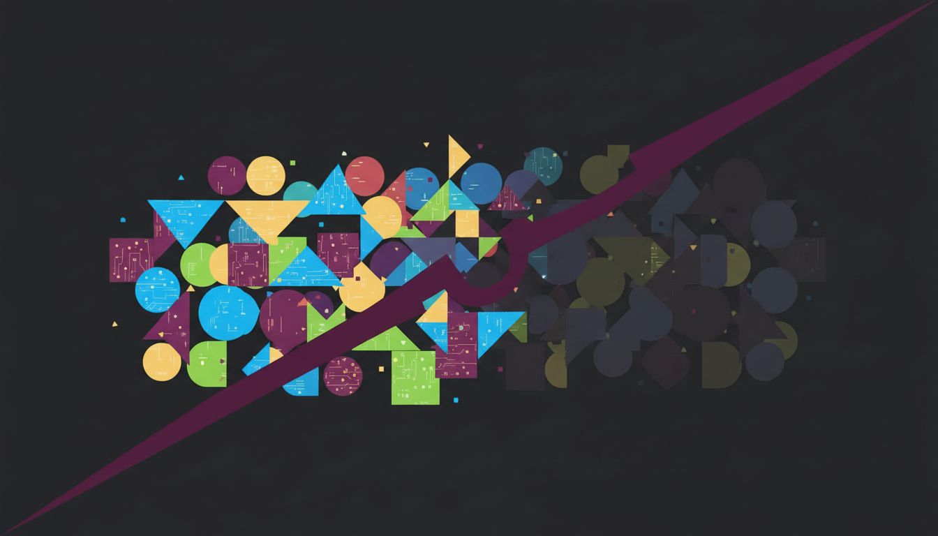 Abstract illustration of a velvet rope separating a crowd into visible and obscured halves