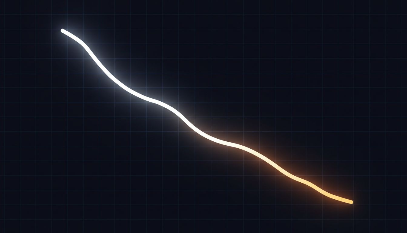 Abstract graph showing battery capacity degrading over charge cycles