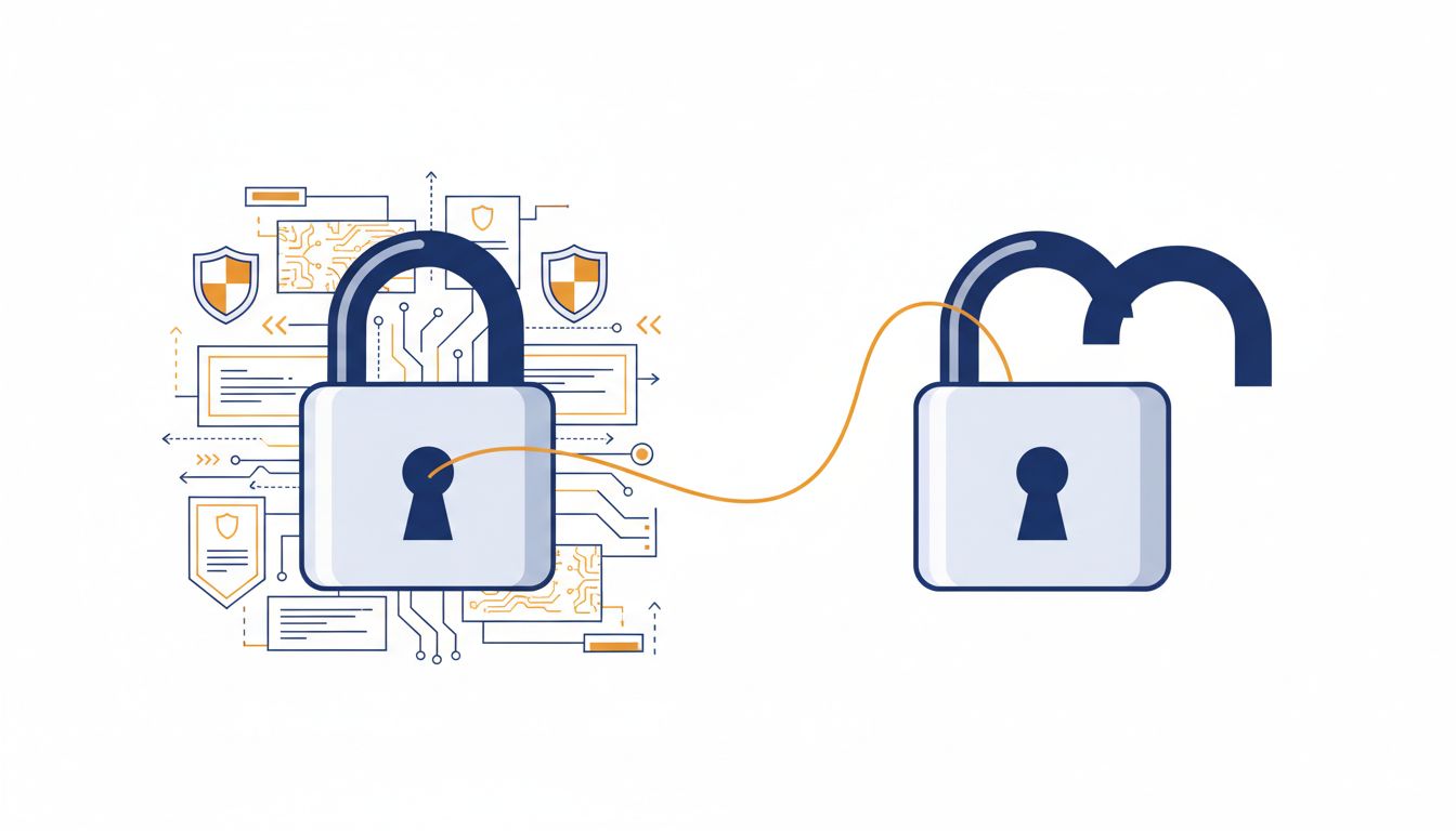 Two locks illustrating the difference between theoretical security knowledge and practical exploitation
