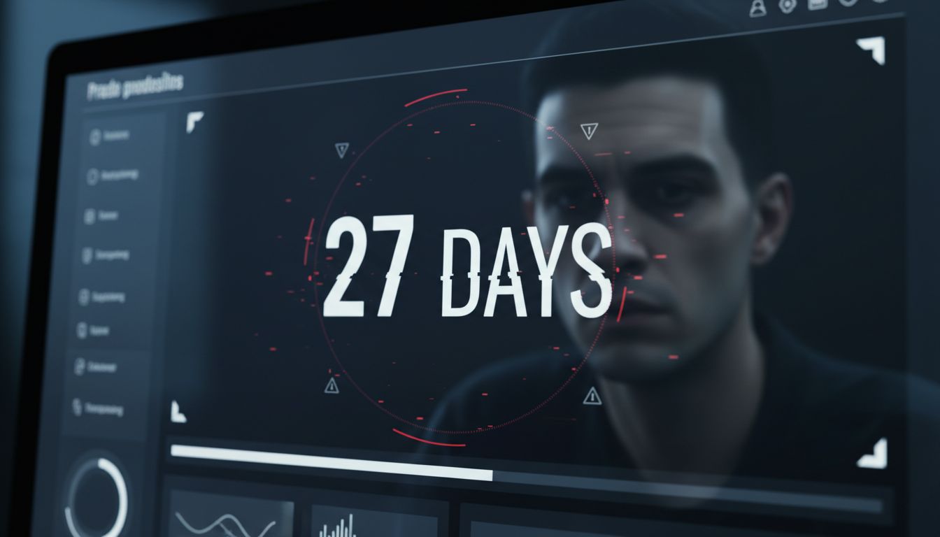 A streak counter showing 27 days on a productivity dashboard with red warning indicators