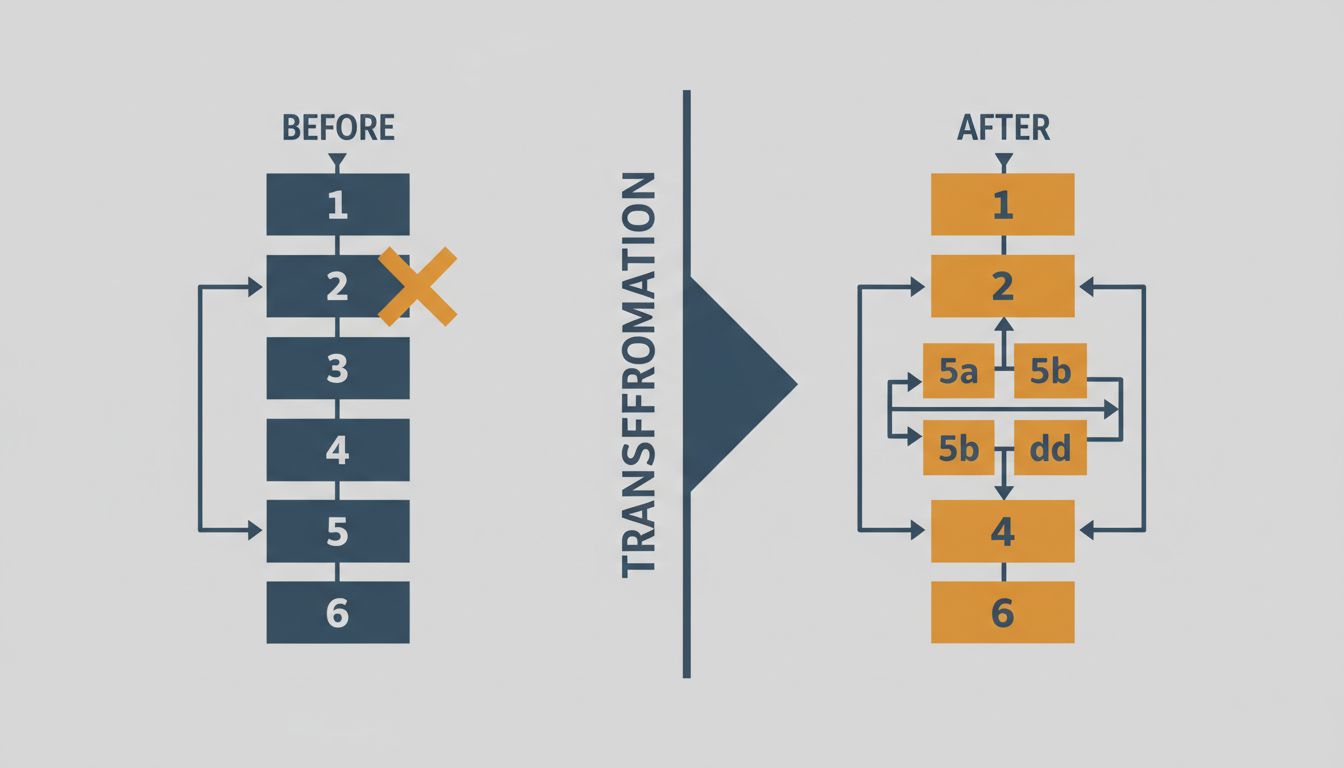 Diagram showing compiler transformations including dead code elimination and loop unrolling as abstract block operations