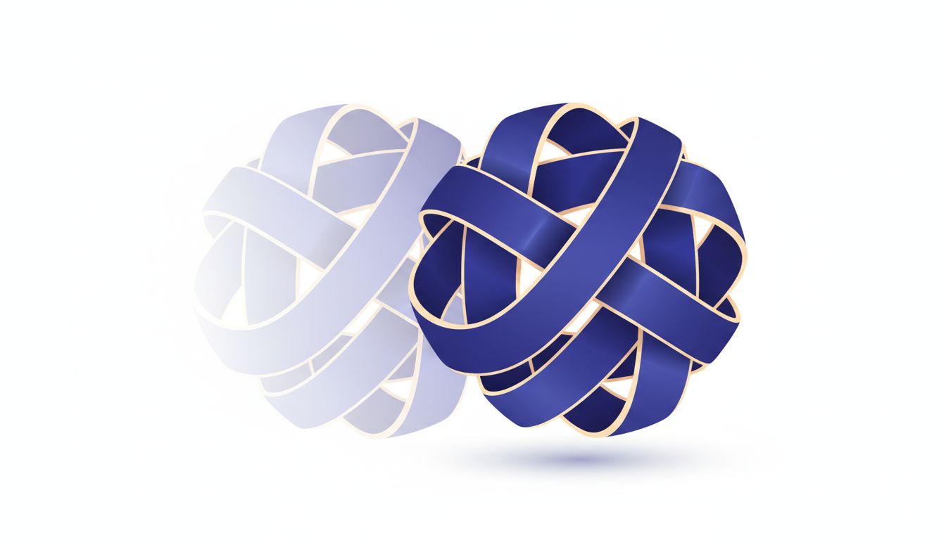 Abstract illustration of an invisible problem gaining definition and form