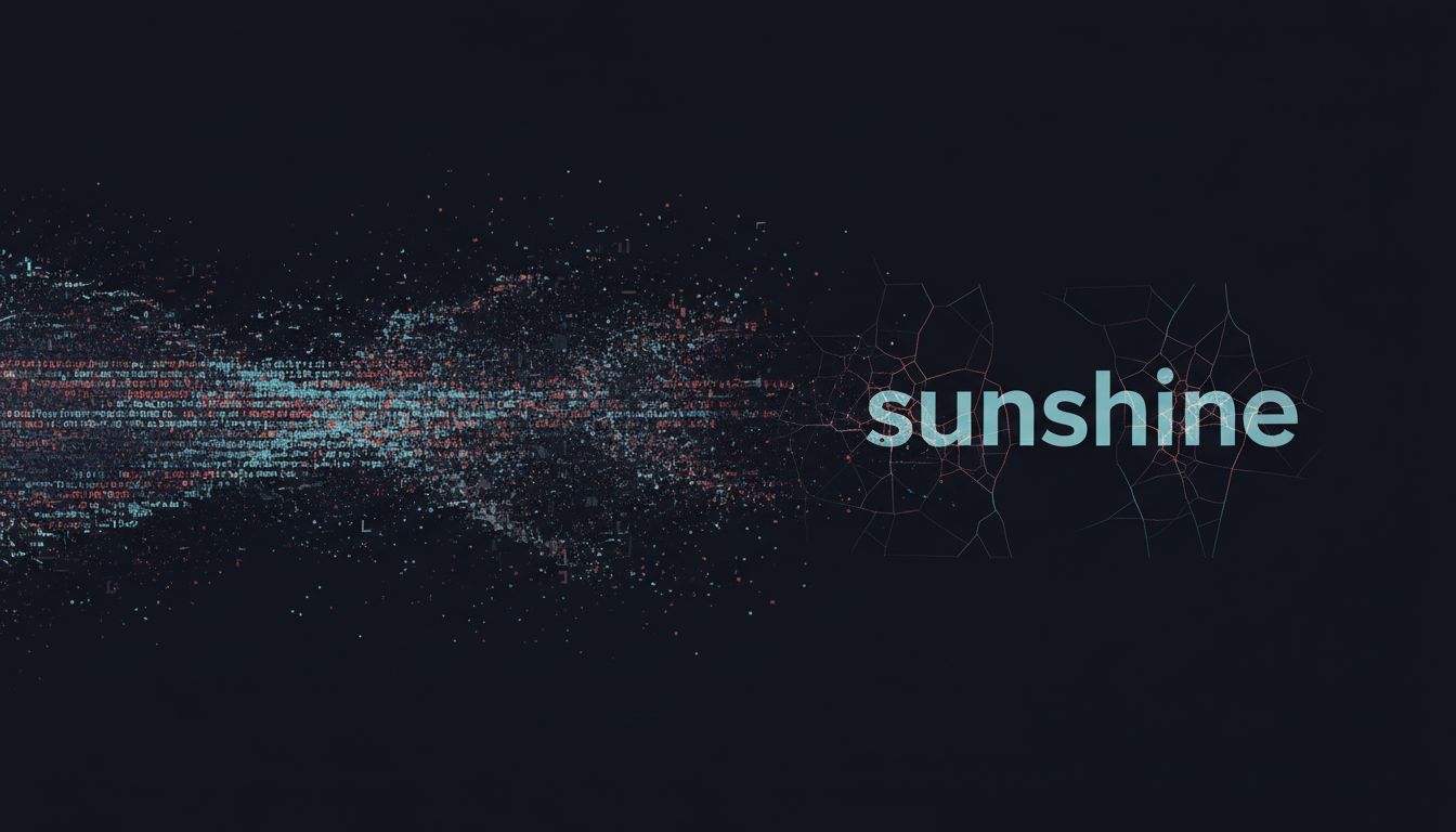 Abstract illustration contrasting random high-entropy characters with a weak memorable password showing cracks