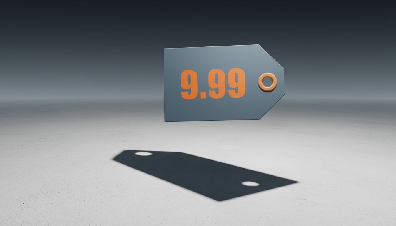 A low price tag casting a tombstone-shaped shadow