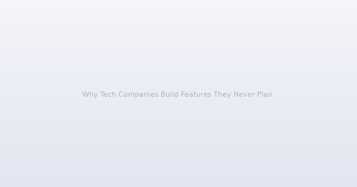 Why Tech Companies Build Features They Never Plan to Release
