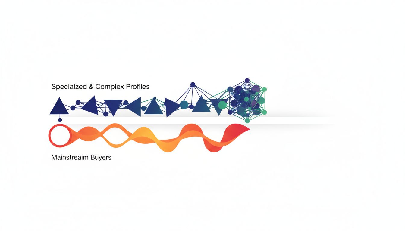 Diagram showing two network graphs: one closed and self-referential, one open and expanding outward
