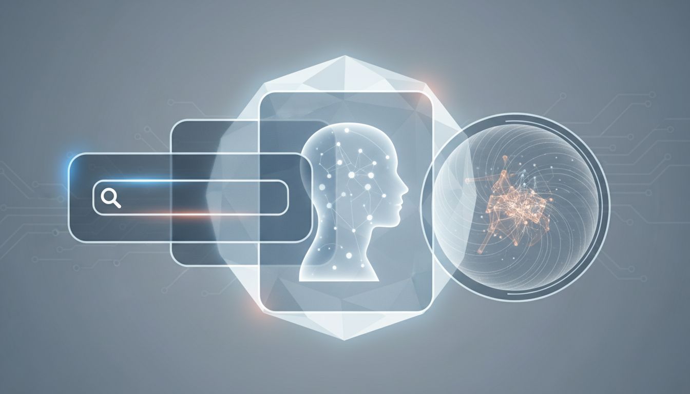 Three distorted lenses representing wrong mental models of a language model