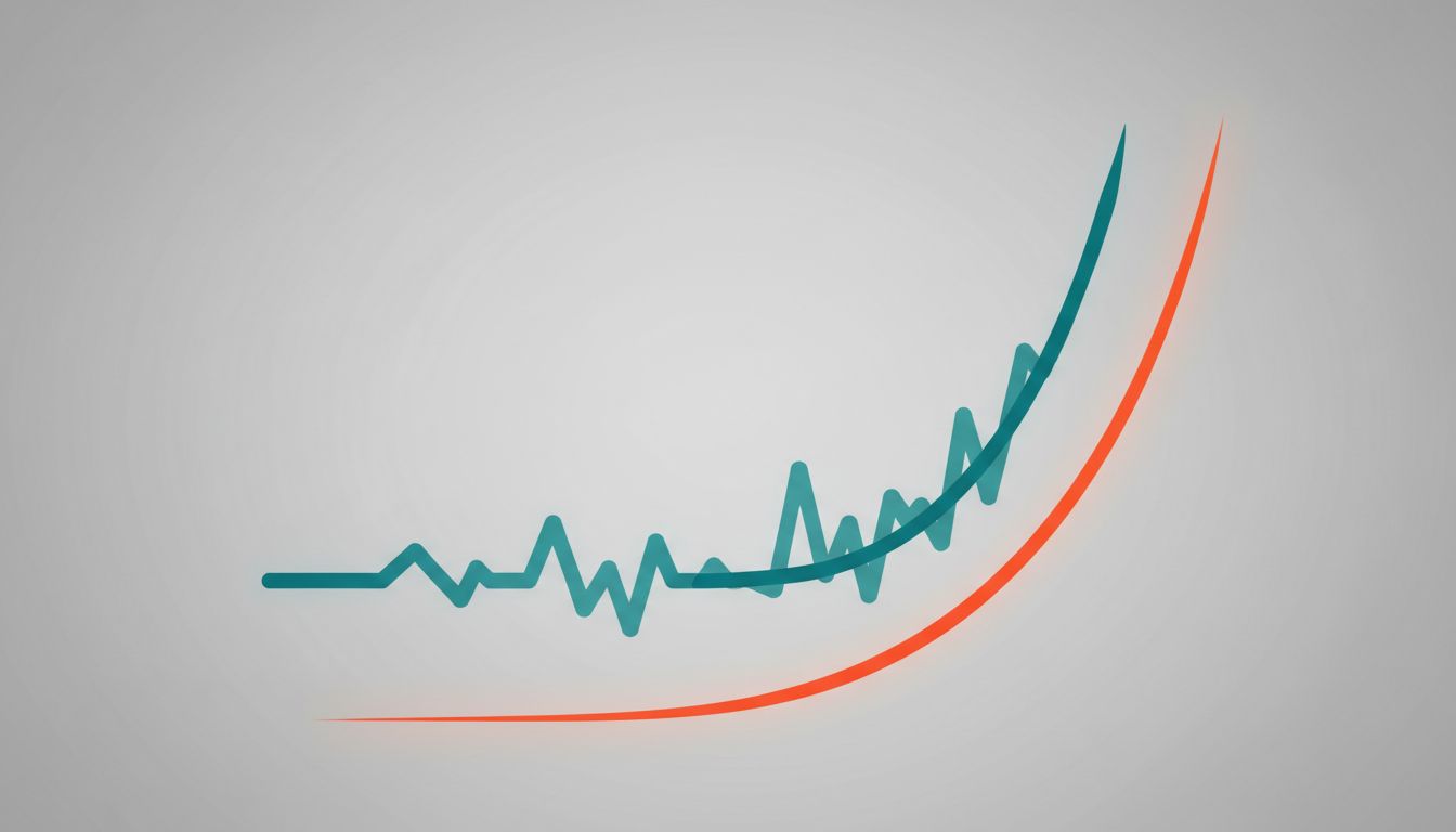 Two growth curves: one that flattens due to churn, one that compounds steadily upward
