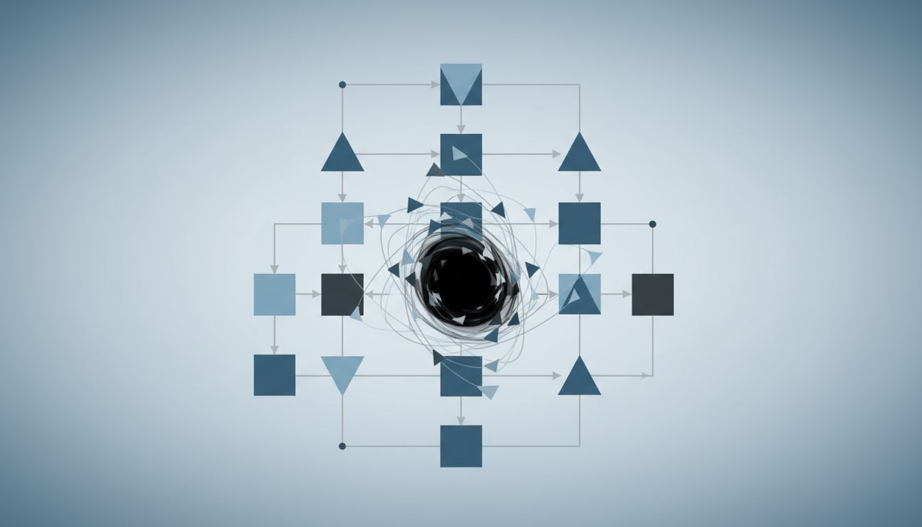Abstract diagram of a type system with a void where a value should be