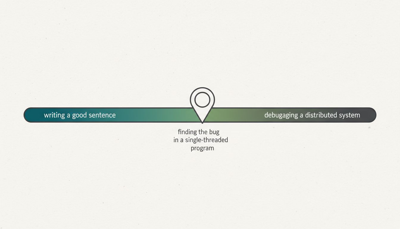 Diagram illustrating where prompt writing falls on the spectrum of technical skill