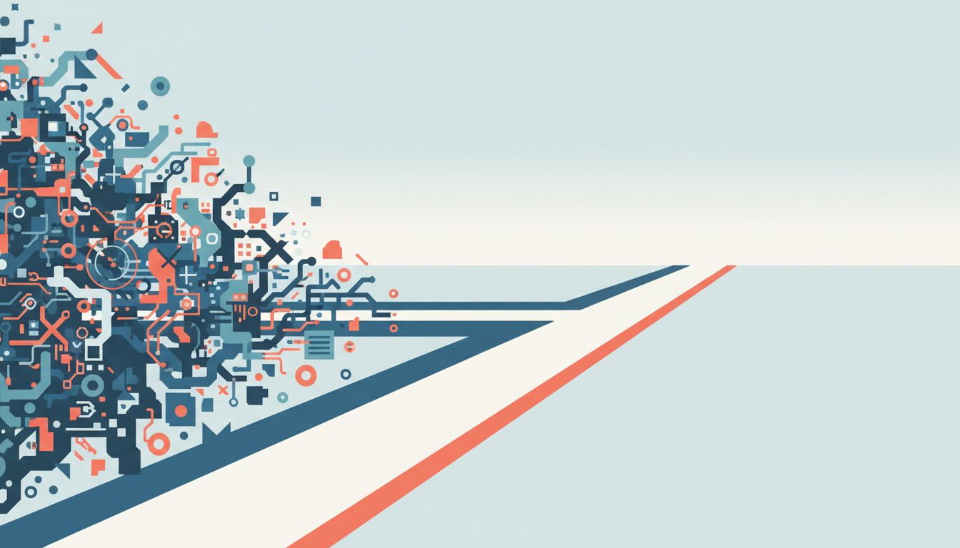 Two diverging paths representing a clean product roadmap versus a customized tangle of special cases