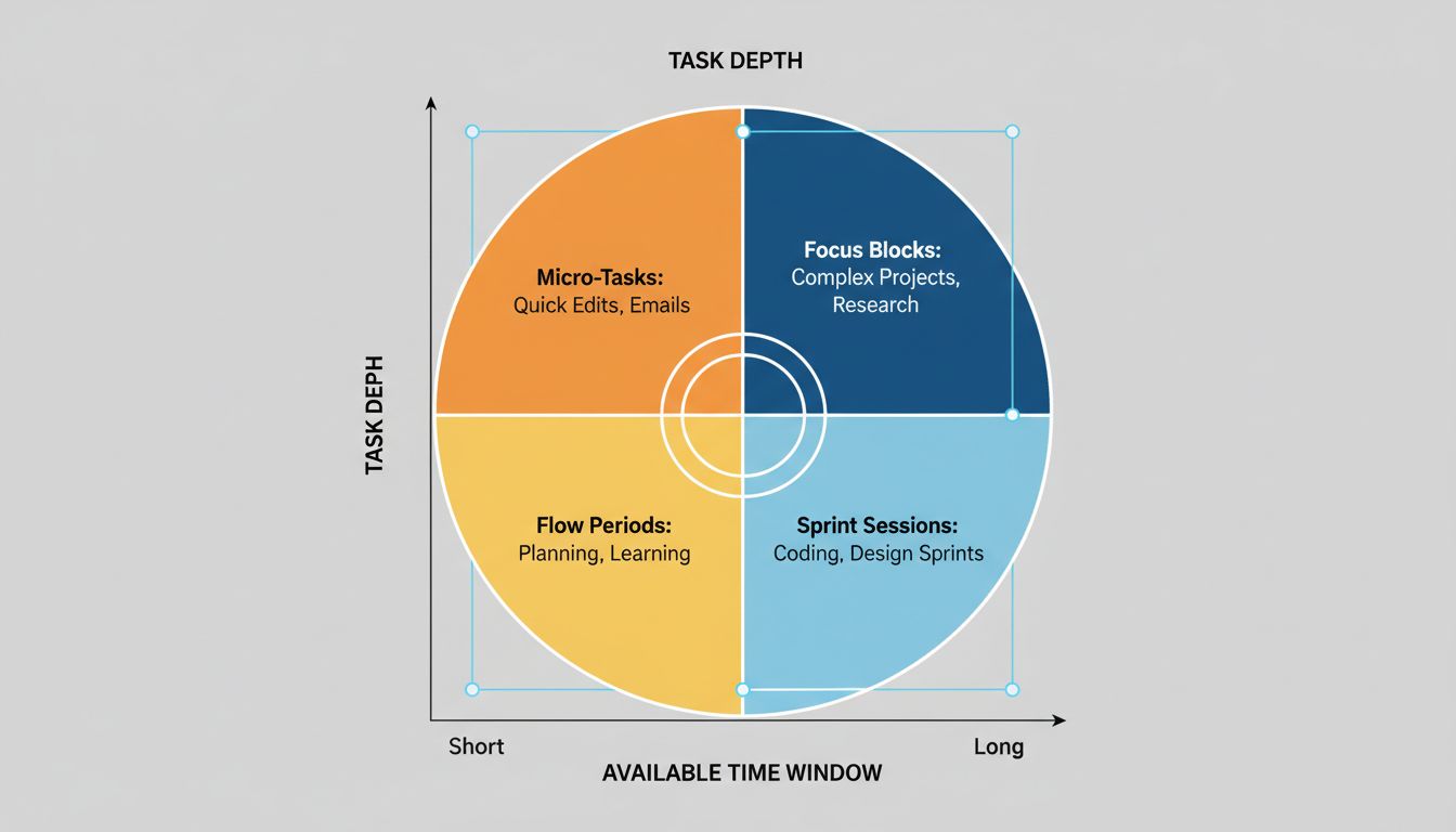 Diagram matching task depth to available time window size