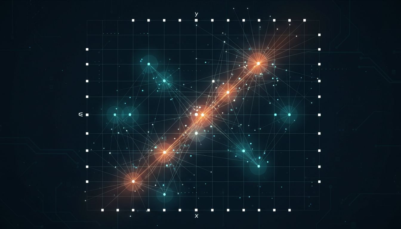 Heatmap diagram showing transformer attention weights between tokens in a prompt