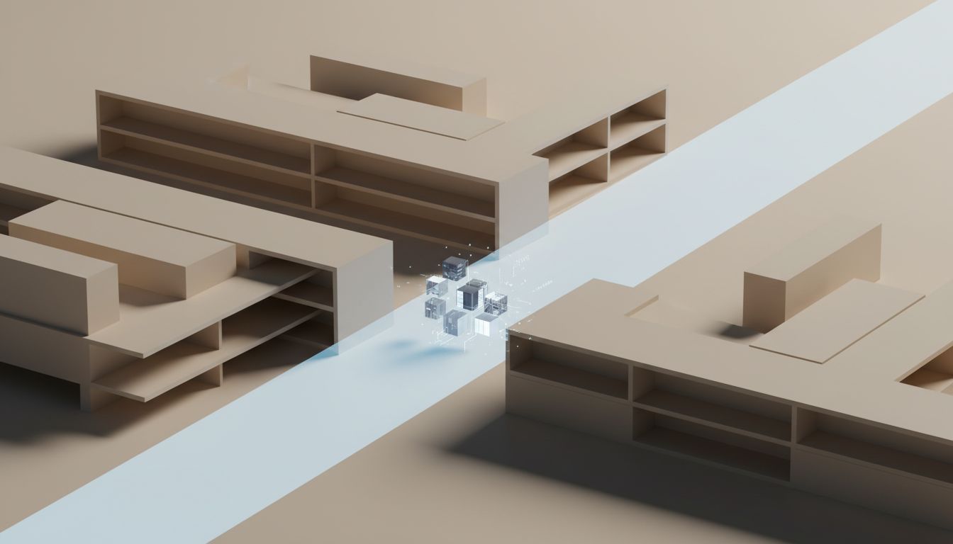 Abstract illustration of focused light suggesting protected concentration and structured work