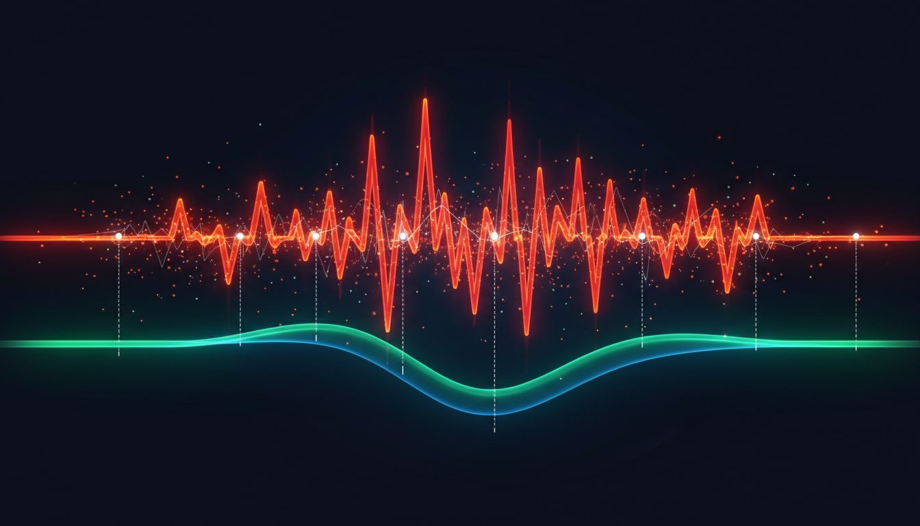 Diagram showing signal extracted from noise, representing the challenge of interpreting early customer feedback