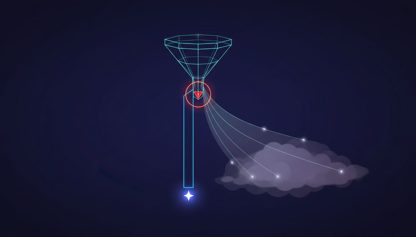 Diagram showing how early-customer acquisition paths diverge from paths that reach mainstream markets