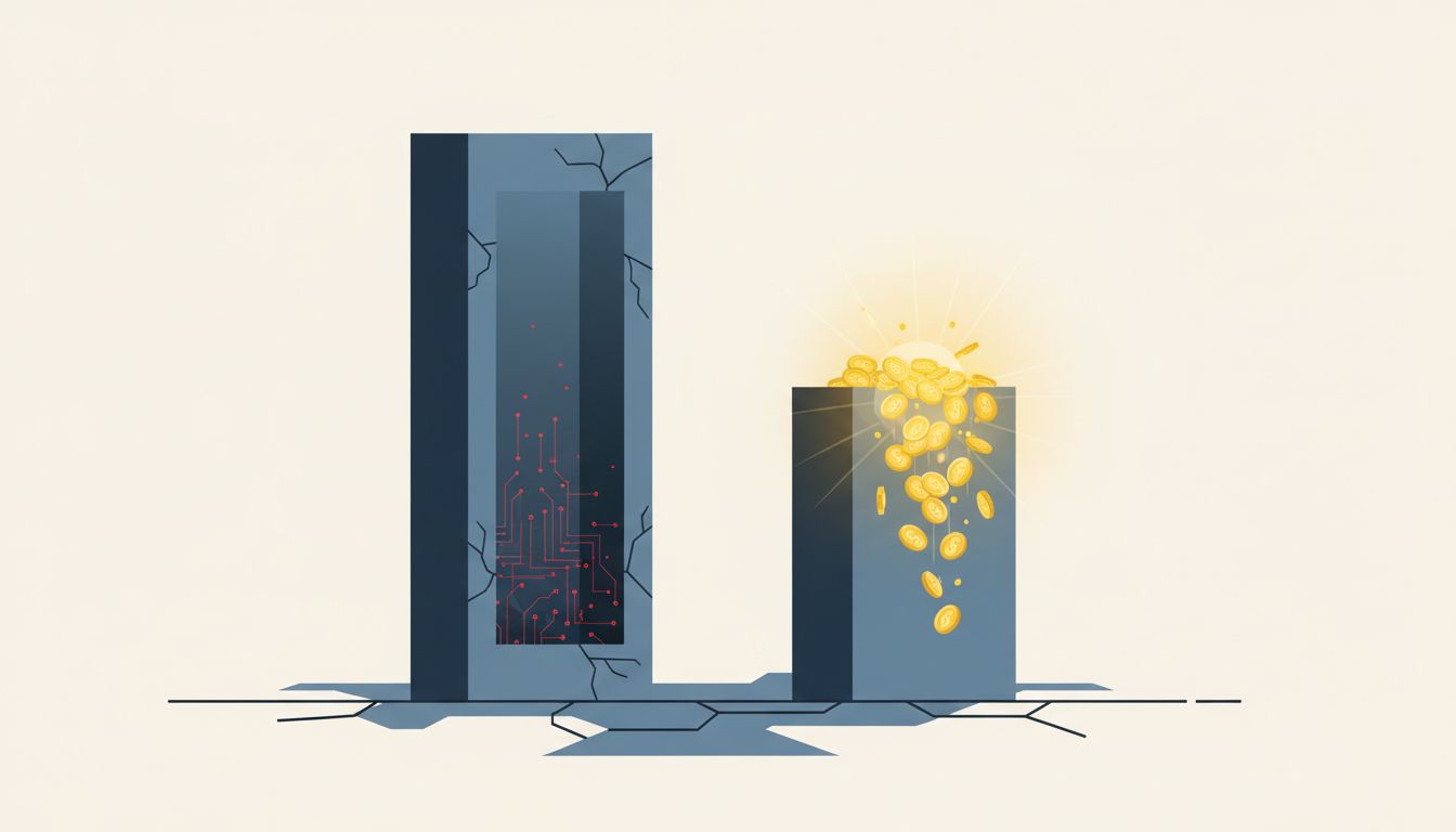 Illustration showing second place as more profitable than first place in a market
