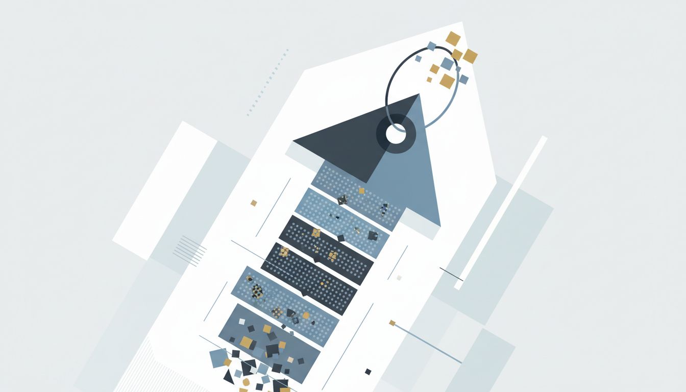 Abstract illustration of a price signal filtering buyers