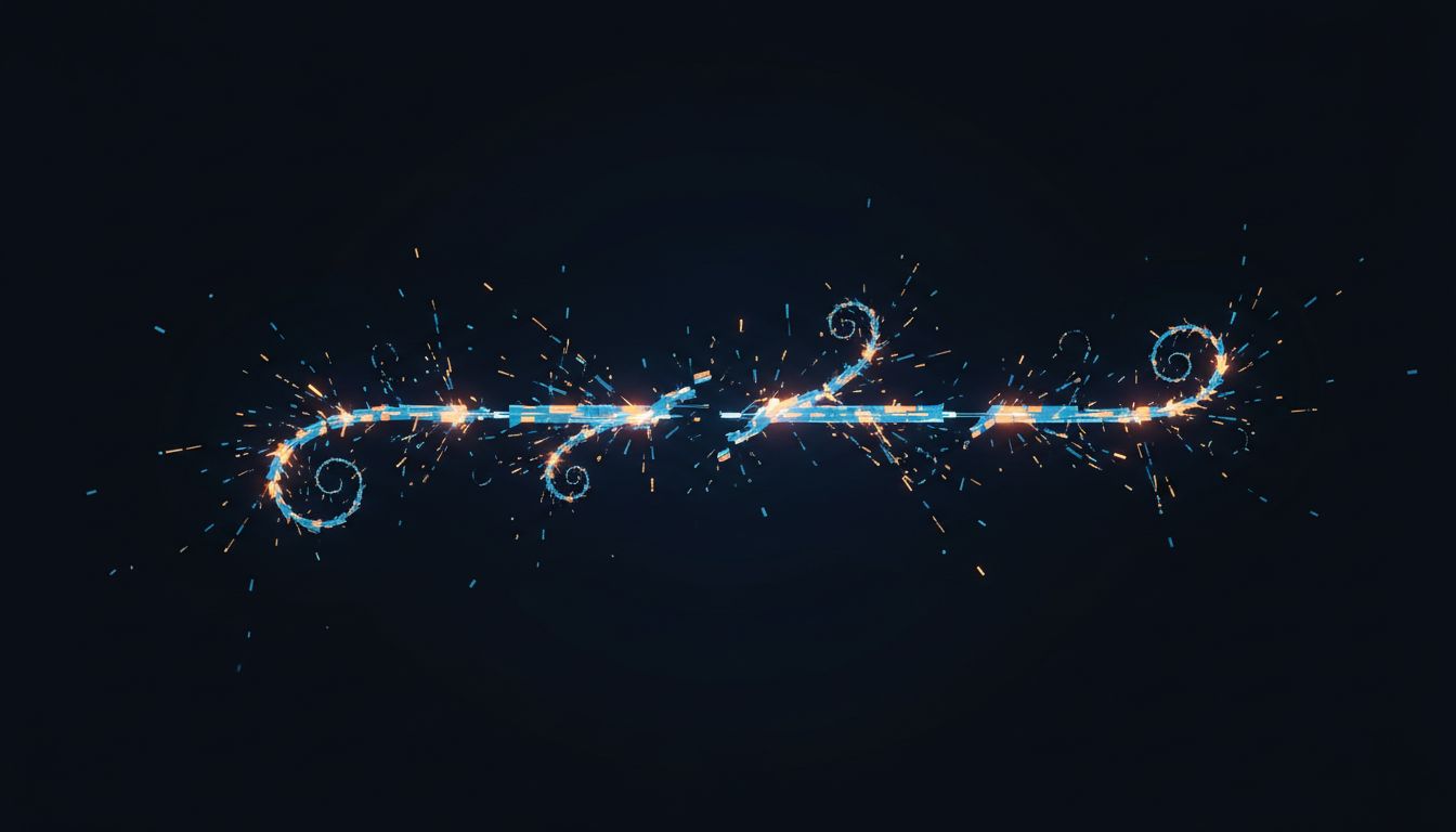 An illustration of a coherent thread of thought being pulled apart by competing interruptions