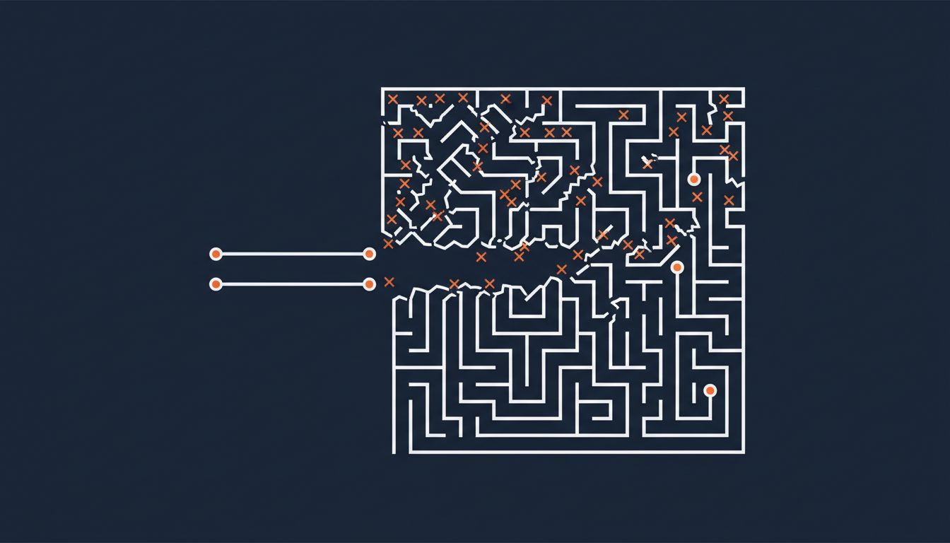 Diagram showing how a second entrant navigates a market using paths opened by the first