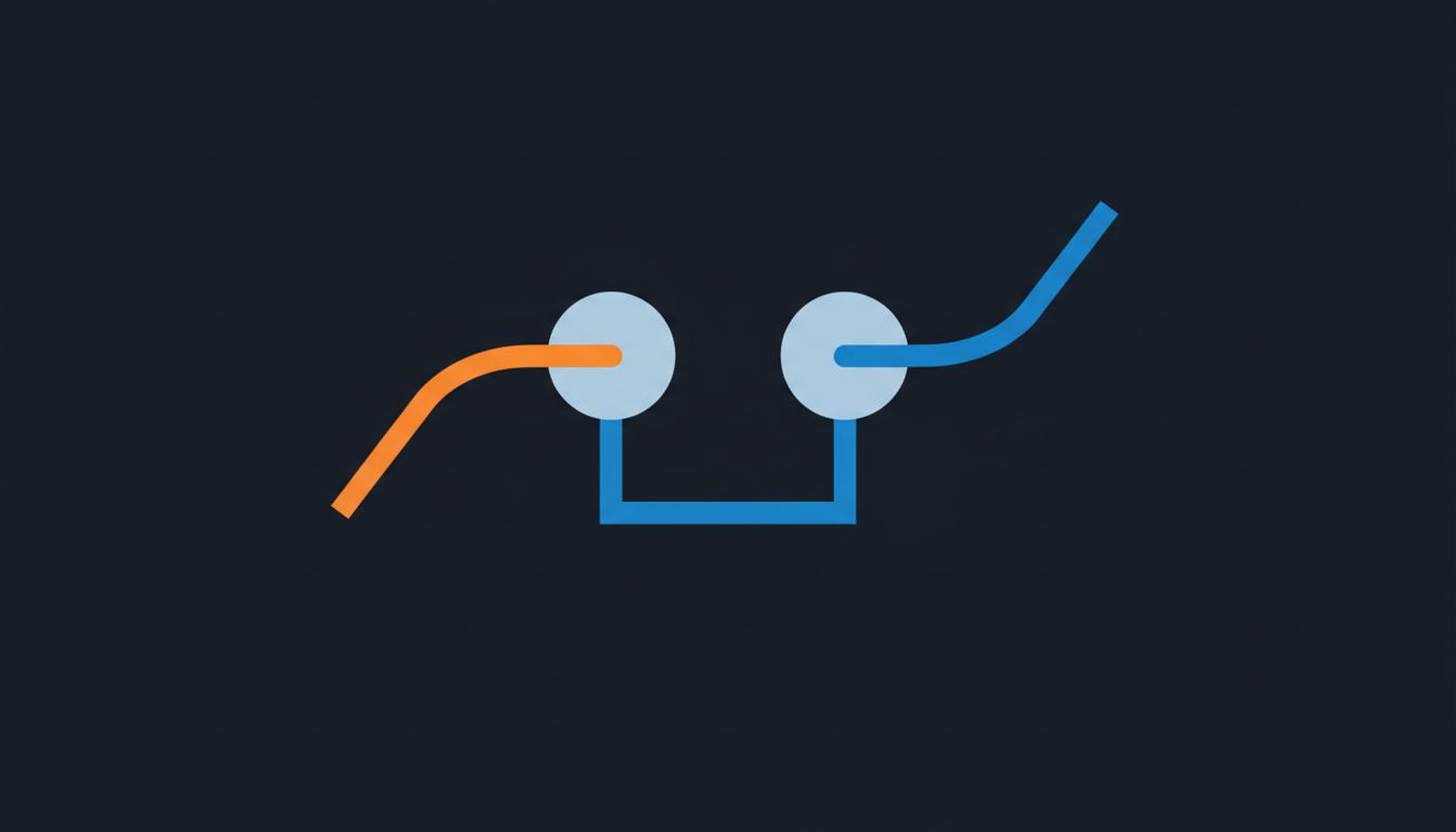 Diagram of two processing nodes receiving identical input but producing divergent outputs