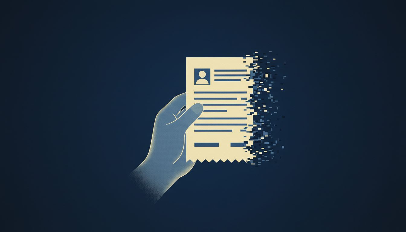 Illustration of a dissolving software license document held in a ghostly hand, representing the fragile nature of software ownership