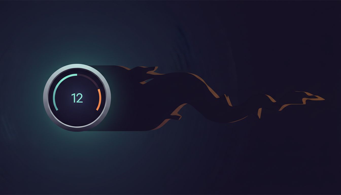 An illustration of a performance gauge showing a low median while hiding a long tail of slow responses