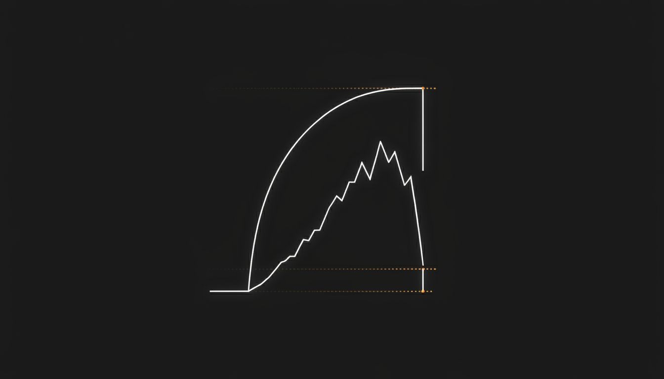 Graph showing the sawtooth pattern of TCP congestion window growth and collapse over time