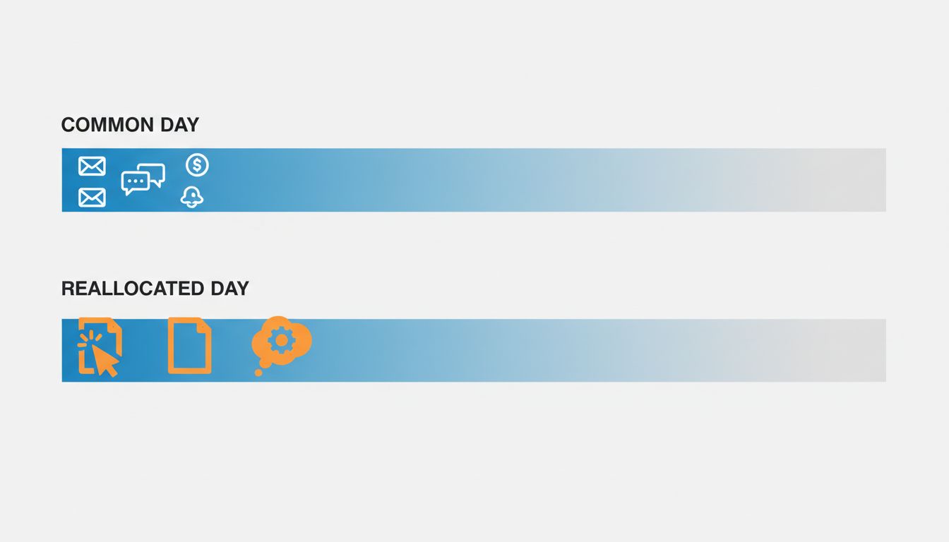 Side-by-side diagram comparing how peak hours are typically spent versus how they could be spent