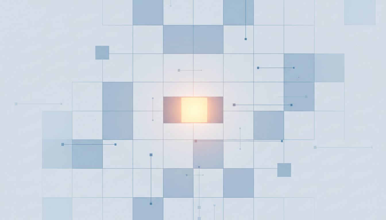 A calendar grid with most meeting blocks cleared away, leaving open space for focused work