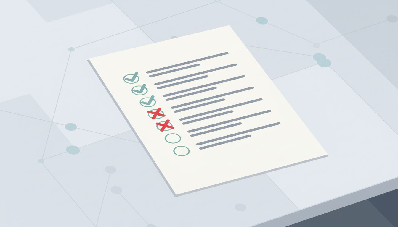 A limitations document with honest checkmarks and acknowledged gaps