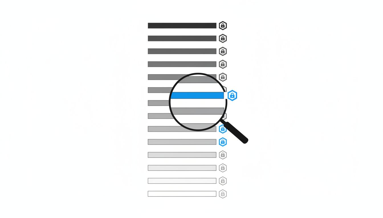 Diagram of a certificate transparency log with audit inspection highlighted