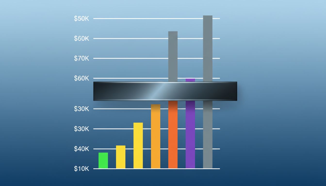 Diagram showing how a high valuation creates a ceiling that eliminates mid-range exit options for startups