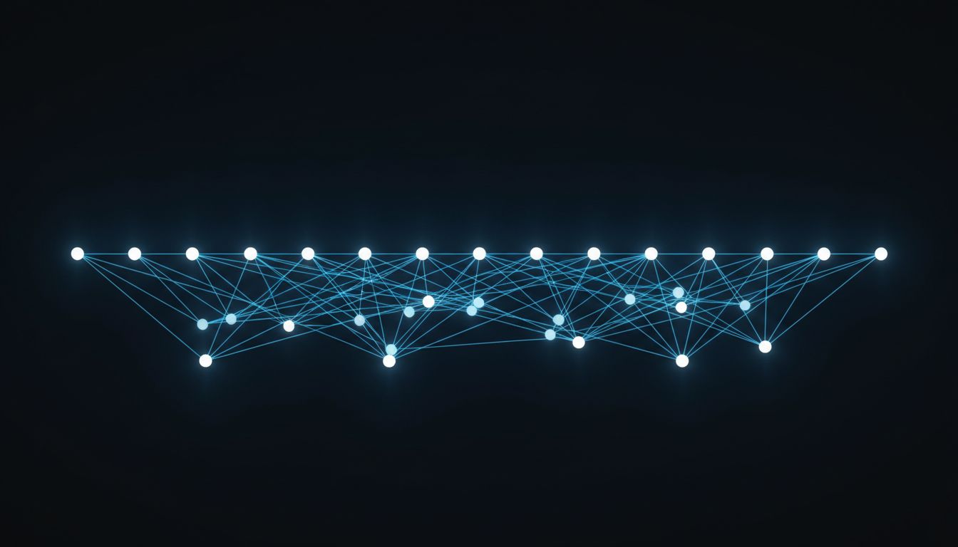 Diagram showing all-to-all token connections in self-attention, illustrating the quadratic number of relationships
