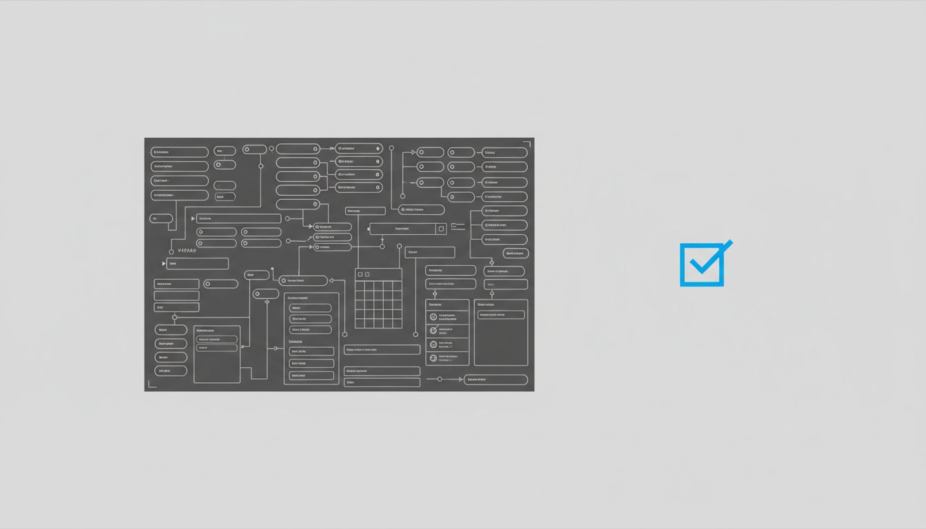 Diagram comparing the rich interface for creating a task versus the minimal interface for completing one