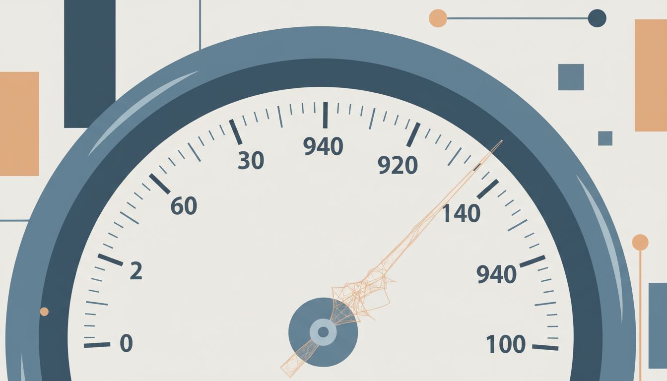 A confidence meter dial made of fragile material, suggesting unreliable measurement