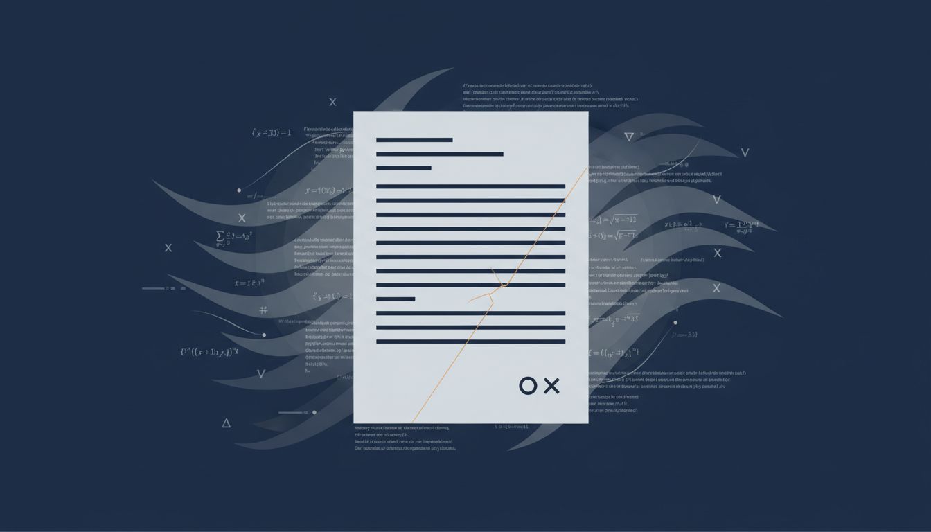 A precise document with a hairline fracture, illustrating how a working prompt can silently break
