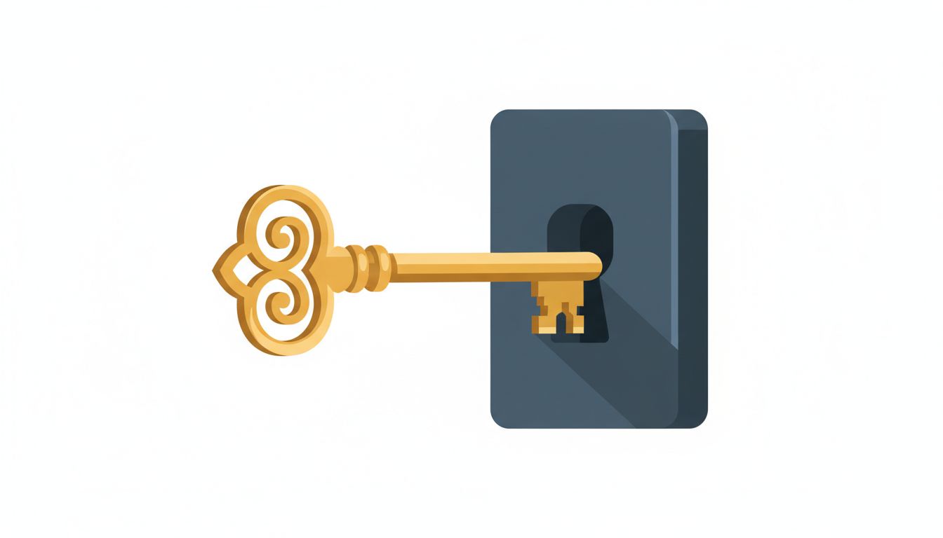 A well-crafted key failing to open the wrong lock, illustrating product-market fit mismatch