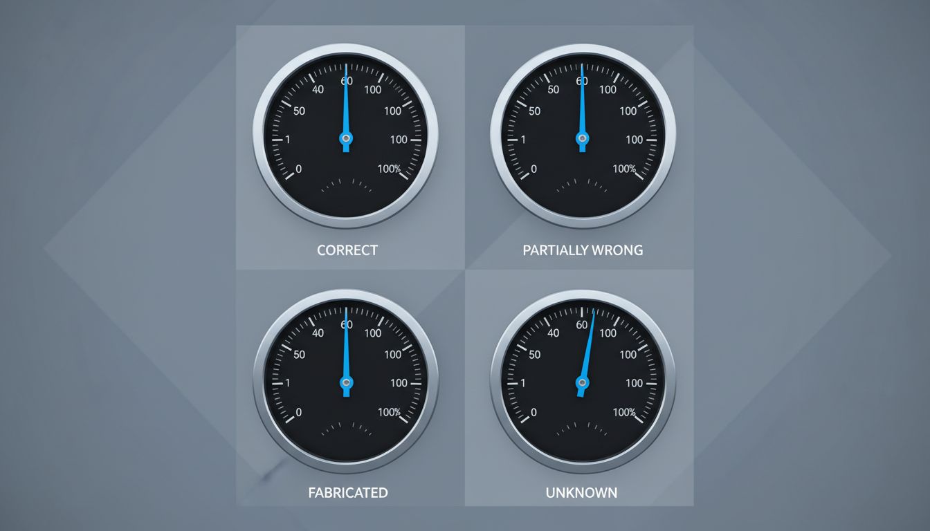 Multiple confidence gauges all reading maximum, regardless of underlying accuracy